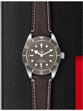 Tudor Black Bay 58 sterling-silver and leather watch 39mm - British product