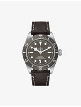 selfridges Tudor Black Bay 58 Sterling-Silver and Leather Automatic Watch 39mm- Buy online at McGrocer