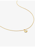 Monica Vinader April birthstone diamond pendant necklace (British brand)