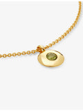 Monica Vinader 18ct gold vermeil peridot necklace - British product