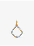 Monica Vinader yellow gold kite pendant lab-grown diamond, imported from the UK