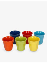 selfridges Bialetti Logo Porcelain Espresso Cups, Set of Six, 60ml- Buy online at McGrocer