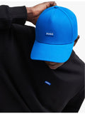 HUGO cotton baseball cap with logo badge, imported from the UK