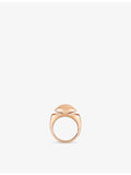 Bulgari Cabochon 18ct rose-gold designer ring, UK version
