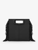 Maje fringed leather cross-body bag - British product