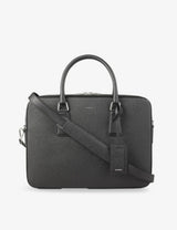selfridges Sandro Large Logo-Embossed Faux-Leather Briefcase- Buy online at McGrocer