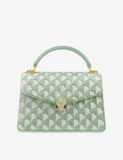 Bvlgari Serpenti Forever suede top-handle bag with chain strap - British product
