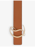 Christian Louboutin CL logo-buckle leather belt 35mm - British product