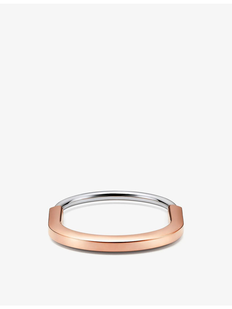 Tiffany & Co. Lock diamond bangle 18ct gold, imported from the UK