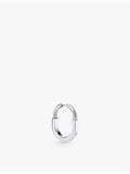 Tiffany & Co. 18ct white-gold diamond hoop earrings, imported from the UK