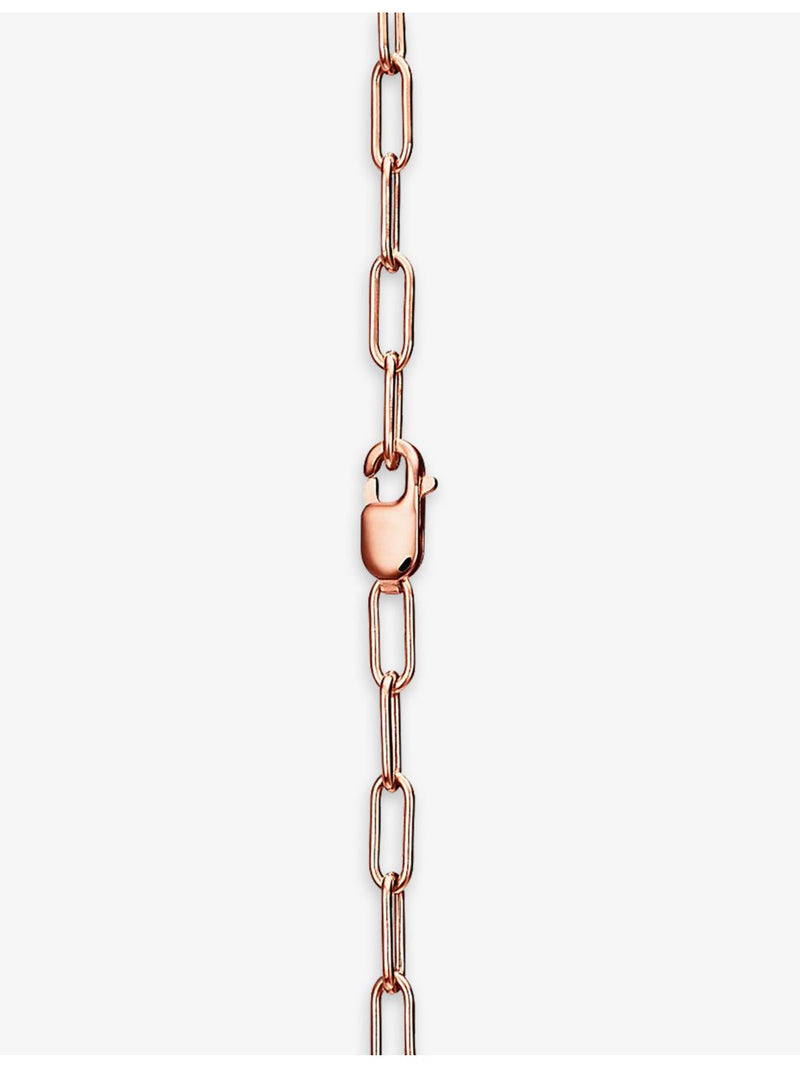 Tiffany Lock medium 18ct rose-gold diamond pendant, UK version
