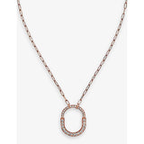 selfridges Tiffany & Co. Lock Medium 18ct Rose-Gold and 1.25ct Brilliant-Cut Diamond Pendant Necklace- Buy online at McGrocer