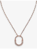 Tiffany Lock medium 18ct rose-gold diamond pendant, UK version
