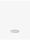 Tiffany Lock ring 18ct white gold 0.17ct diamond (British brand)