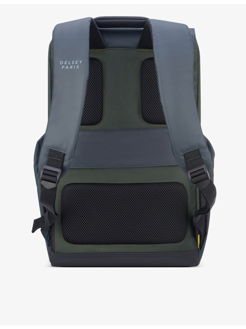 Delsey Securflap backpack anti-theft design, UK version