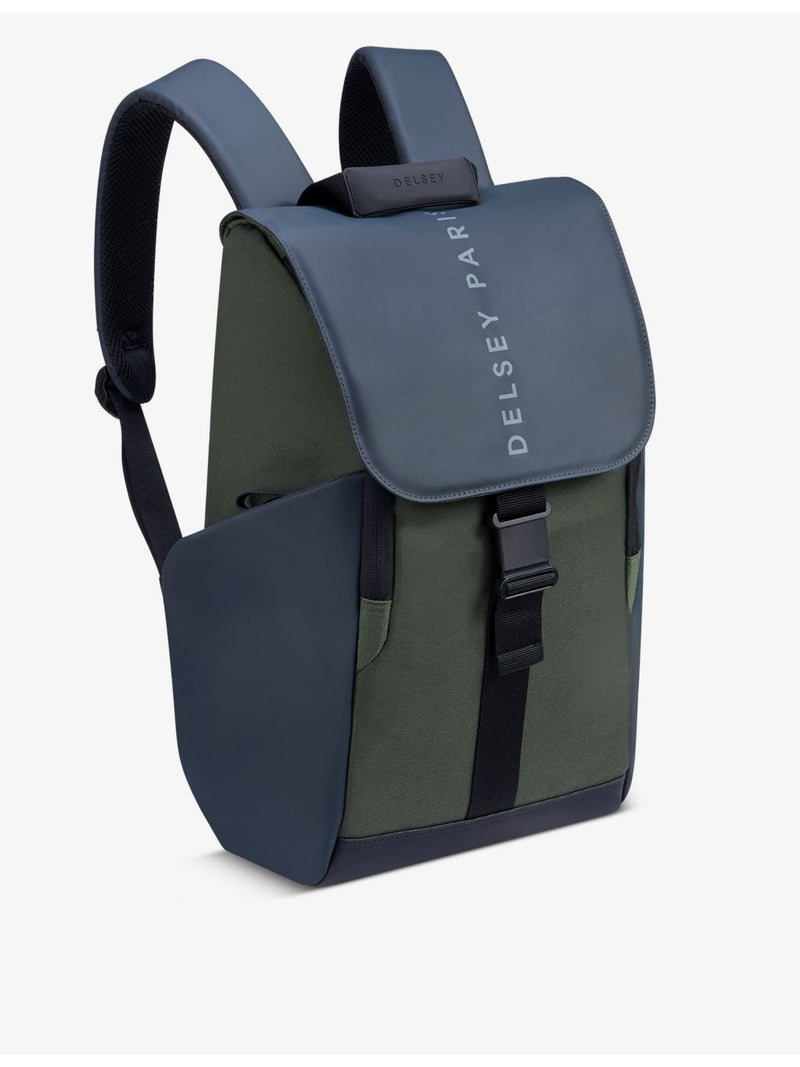 Delsey Securflap backpack anti-theft design, UK version
