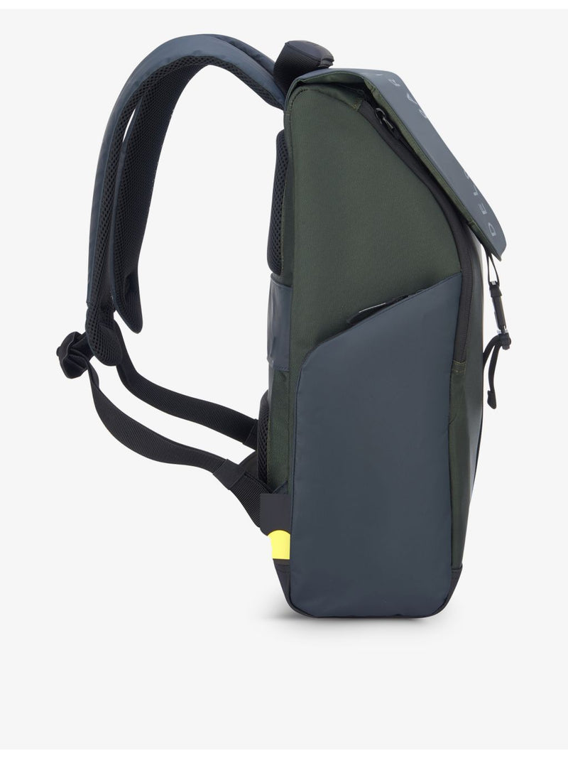 Delsey Securflap backpack anti-theft design, UK version