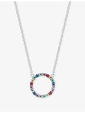 Sif Jakobs sterling silver and zirconia pendant necklace 23mm, UK version