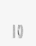 Sif Jakobs Ellera Medio Sterling Silver and Zirconia Hoop Earrings