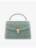 Bvlgari Serpenti Forever mini suede handbag with crystal embellishment (British brand)