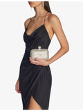 Jimmy Choo Cloud crystal-embellished suede clutch bag, UK version