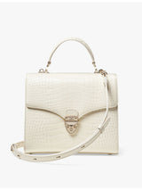 selfridges Aspinal of London Mayfair Croc-Embossed Leather Top-Handle Bag- Buy online at McGrocer