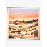 Aspinal of London graphic-print silk scarf 90cm, imported from the UK
