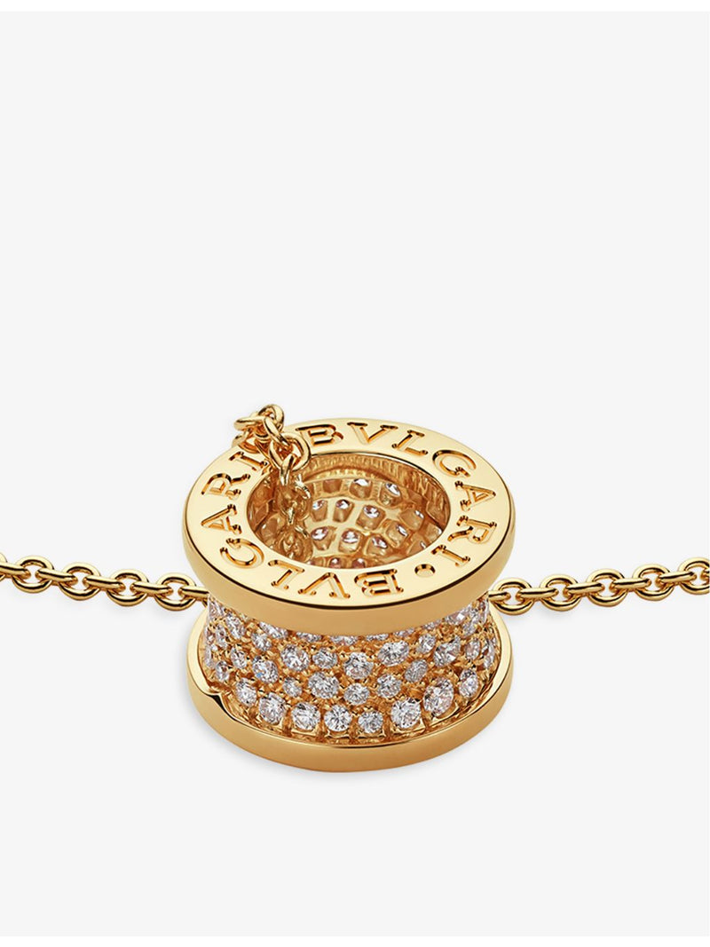 Bvlgari B.zero1 diamond pendant necklace 0.87ct yellow gold - British product