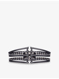 The Kooples stud-embellished leather corset belt (British brand)