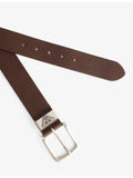 Emporio Armani logo-embossed leather belt 106cm - British product