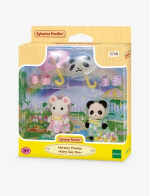 Sylvanian Families Rainy Day Duo playset with baby figures (British brand)
