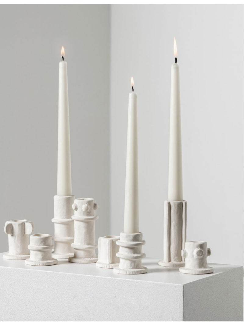 Serax stoneware candle holders set of three - British product
