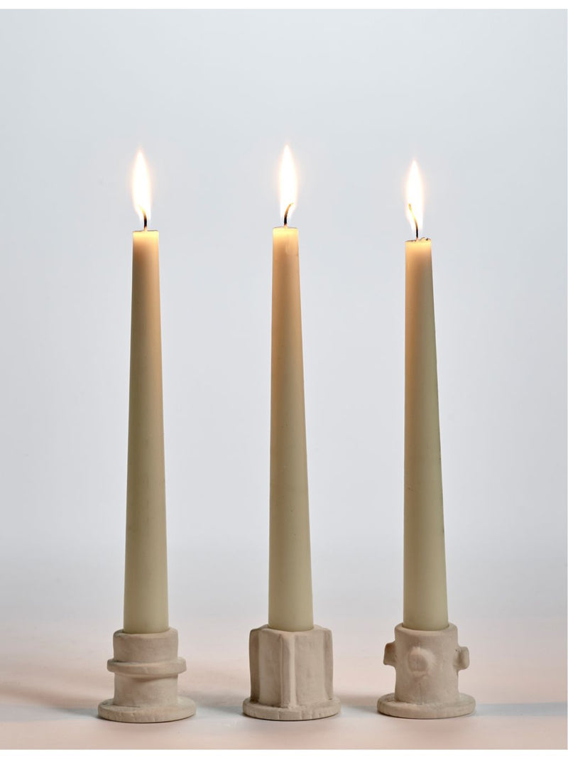 Serax stoneware candle holders set of three - British product