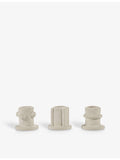 Serax stoneware candle holders set of three - British product