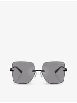 selfridges Michael Kors MK1150 Quebec Square-Frame Metal Sunglasses- Buy online at McGrocer
