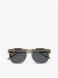 Ray-Ban RB2210 round-frame acetate sunglasses, imported from the UK