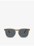 Ray-Ban RB2210 round-frame acetate sunglasses, imported from the UK