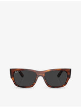 selfridges Ray-Ban Carlos RB0947S Rectangle-Frame Acetate Sunglasses- Buy online at McGrocer