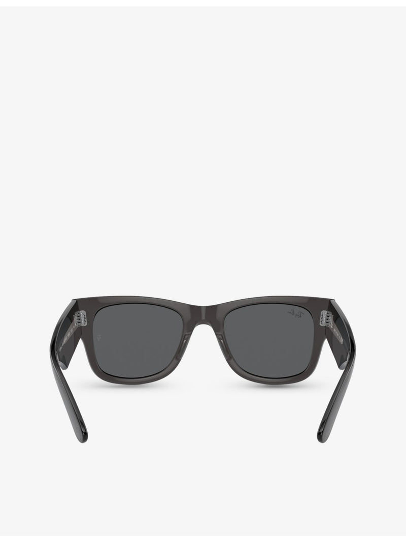 Ray-Ban Mega Wayfarer square-frame sunglasses with UV lens, UK version