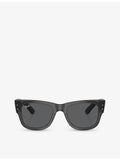 Ray-Ban Mega Wayfarer square-frame sunglasses with UV lens, UK version
