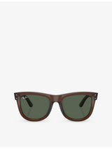 selfridges Ray-Ban Wayfarer Reverse Square-Frame Injected Sunglasses- Buy online at McGrocer