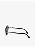 Swarovski SK6016 irregular-frame acetate sunglasses, imported from the UK