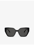 Swarovski SK6016 irregular-frame acetate sunglasses, imported from the UK