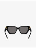 Tiffany TF4218 irregular frame sunglasses with gold hardware, UK version