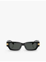 selfridges Versace VE4465 Rectangle-Frame Acetate Sunglasses- Buy online at McGrocer