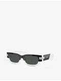 Versace VE4465 rectangle frame acetate sunglasses - British product