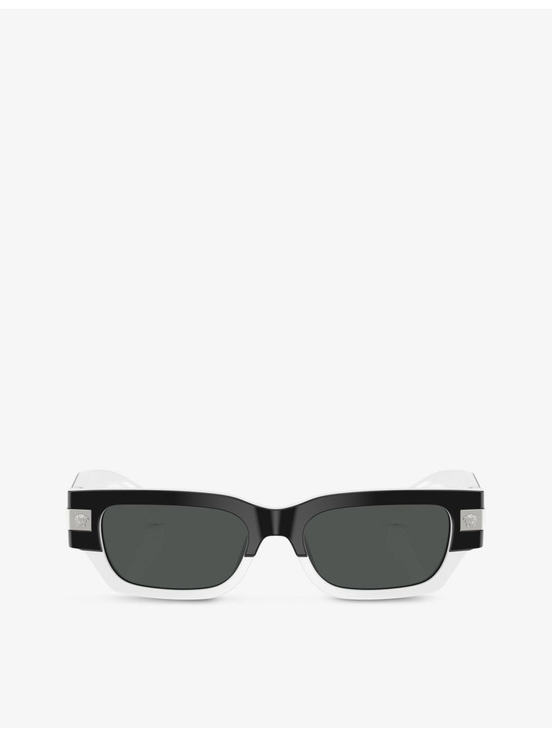 Versace VE4465 rectangle frame acetate sunglasses - British product