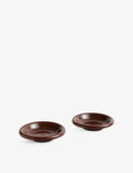 HAY round terracotta bowls set of two 20cm, imported from the UK