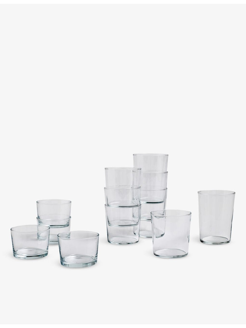 HAY stackable drinks glass 9cm clear glass, UK version