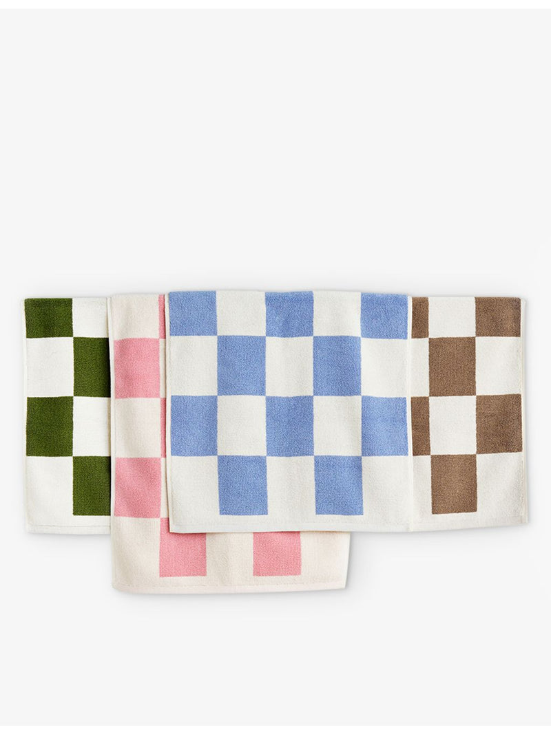 HAY check-pattern cotton bath mat 50cm x 90cm - British product
